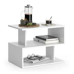 Couchtisch Shelby Weiß 59 x 39 cm Vicco