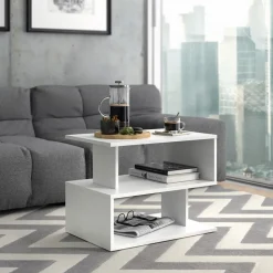 Couchtisch Shelby Weiß 59 x 39 cm Vicco