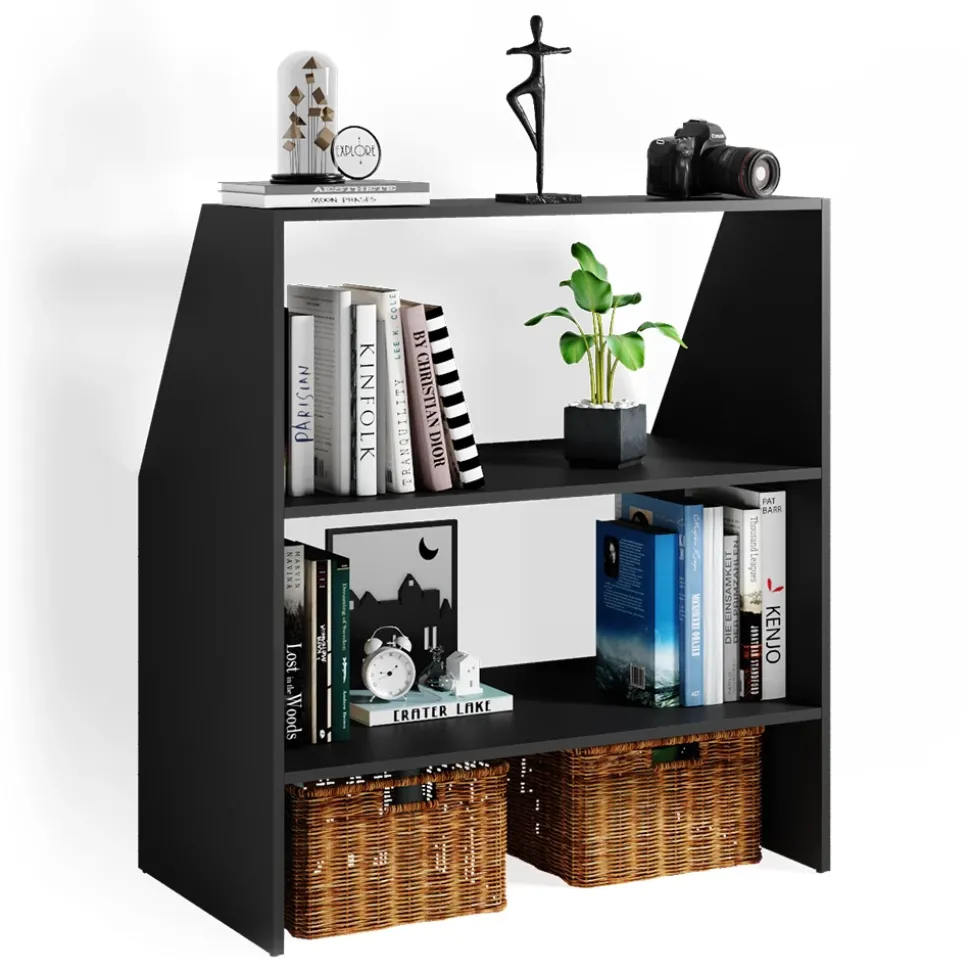 Dachschräge Regal Anthrazit 90 x 100 cm Vicco