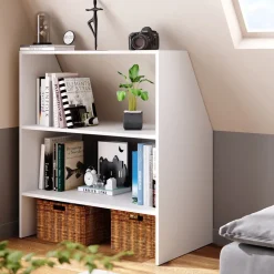 Dachschräge Regal Weiß 90 x 100 cm Vicco