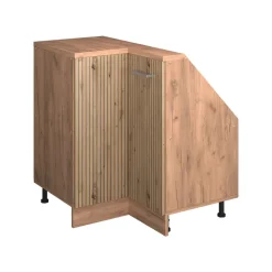 Dachschrägenschrank Eckschrank Rion Artisan-Eiche/Goldkraft Eiche 75.6 x 81.6 cm mit 1 Tür Vicco