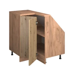 Dachschrägenschrank Eckschrank Rion Artisan-Eiche/Goldkraft Eiche 75.6 x 81.6 cm mit 1 Tür Vicco