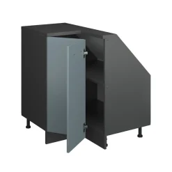 Dachschrägenschrank Eckschrank Rion Blau-Grau/Anthrazit 75.6 x 81.6 cm mit 1 Tür Vicco