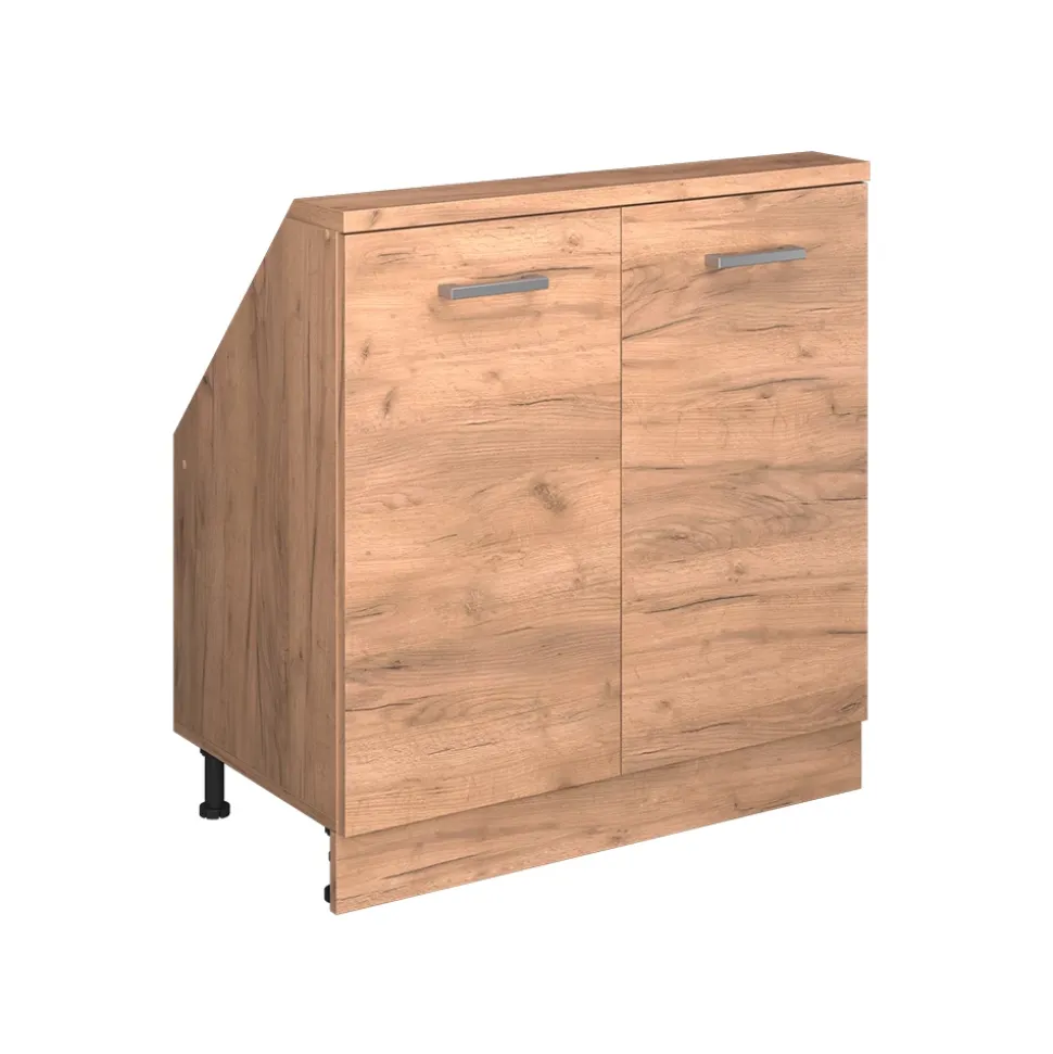 Dachschrägenschrank Rion Goldkraft Eiche mit 2 Türen Vicco