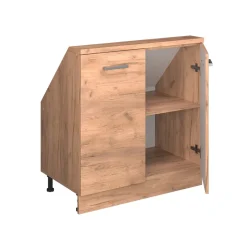 Dachschrägenschrank Rion Goldkraft Eiche mit 2 Türen Vicco