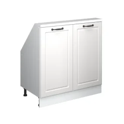 Dachschrägenschrank Rion Weiß Landhaus/Weiß mit 2 Türen Vicco