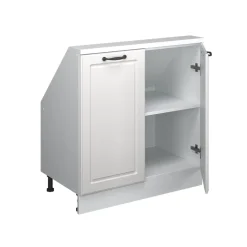 Dachschrägenschrank Rion Weiß Landhaus/Weiß mit 2 Türen Vicco