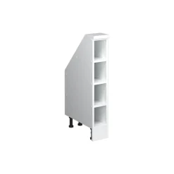 Dachschrägenschrank Rion Weiß 15 x 81.6 cm mit 4 Fächern Vicco