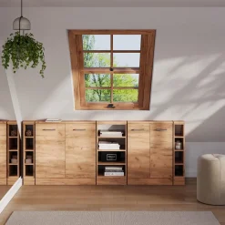 Dachschrägenschrank-Set Rion Goldkraft Eiche 5er Set Vicco