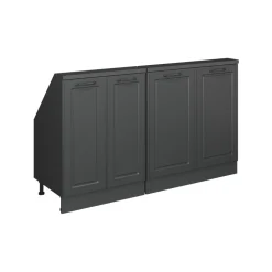 Dachschrägenschrank-Set Rion Anthrazit Landhaus/Anthrazit 2er Set Vicco