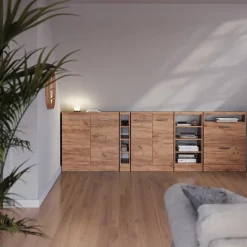 Dachschrägenschrank-Set Rion Goldkraft Eiche 2er Set Vicco