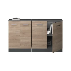 Dachschrägenschrank-Set Rion Sonoma/Anthrazit 2er Set Vicco