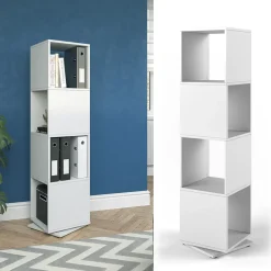 Drehregal Weiß 35.2 x 144.2 cm Vicco