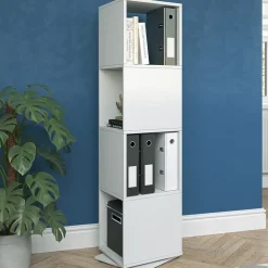 Drehregal Weiß 35.2 x 144.2 cm Vicco