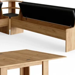 Eckbankgruppe Roman Goldkraft Eiche 210 x 210 cm mit Tisch Vicco