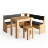 Eckbankgruppe Roman Goldkraft Eiche 150 x 150 cm mit Tisch Vicco
