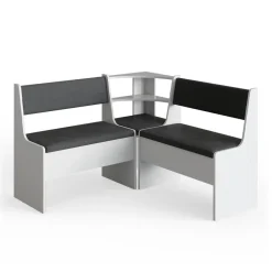 Eckbankgruppe Roman Weiß 120 x 120 cm Ohne Tisch Vicco