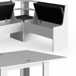 Eckbankgruppe Roman Weiß 180 x 120 cm mit Tisch Vicco