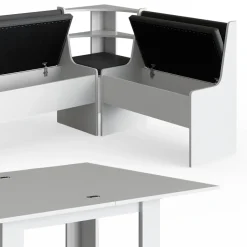 Eckbankgruppe Roman Weiß 150 x 120 cm mit Tisch Vicco