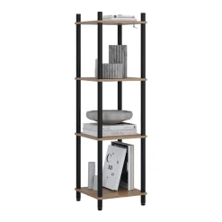 Eckregal Bivio Goldkraft Eiche/Anthrazit 30 x 102.5 cm 4 Ablageflächen Vicco