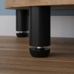 Eckregal Bivio Goldkraft Eiche/Anthrazit 29 x 72 cm mit 3 Ablagefächern Vicco