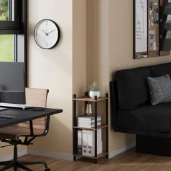 Eckregal Bivio Goldkraft Eiche/Anthrazit 30 x 72 cm 3 Ablageflächen Vicco