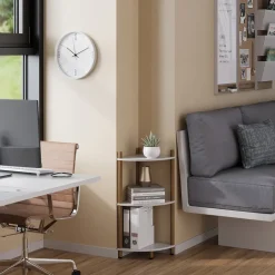 Eckregal Bivio Weiß/Kiefer 29 x 72 cm mit 3 Ablagefächern Vicco