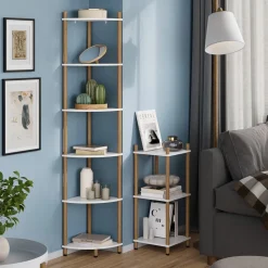 Eckregal Bivio Weiß/Kiefer 30 x 72 cm 3 Ablageflächen Vicco