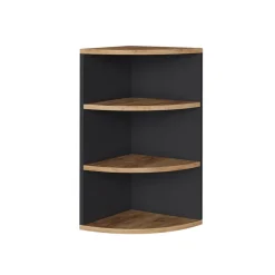 Eckregal Ecki Anthrazit/Goldkraft Eiche 30 x 60 cm Vicco