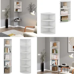 Eckregal Fabienne Weiß 30 x 60 cm 3 Fächern Vicco