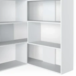 Eckregal Laine Weiß 170 x 142.4 cm Vicco