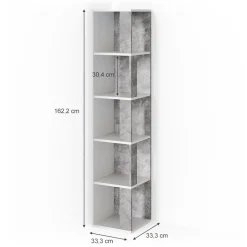 Eckregal Lio Beton 33.3 x 162.2 cm Vicco
