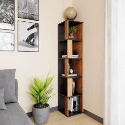 Eckregal Lio Goldkraft Eiche 33.3 x 162.2 cm Vicco