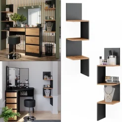 Eckregal Paolo Anthrazit 28 x 116.4 cm 2er Set Vicco