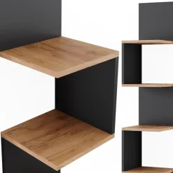 Eckregal Paolo Anthrazit 28 x 175.4 cm 2er Set Vicco