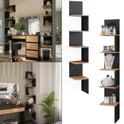 Eckregal Paolo Anthrazit 28 x 175.4 cm 2er Set Vicco