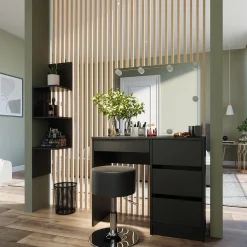 Eckregal Paolo Schwarz 28 x 116.4 cm Vicco