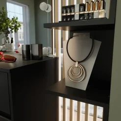 Eckregal Paolo Schwarz 28 x 116.4 cm 2er Set Vicco