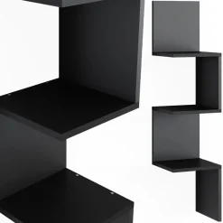 Eckregal Paolo Schwarz 28 x 116.4 cm 2er Set Vicco