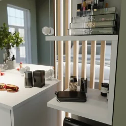 Eckregal Paolo Weiß 28 x 175.4 cm 2er Set Vicco