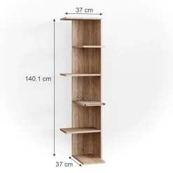 Eckregal Tera Sonoma 37 x 140.1 cm Vicco