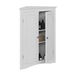 Eckschrank Bianco Weiß 56 x 80 cm mit 2 Türen Vicco