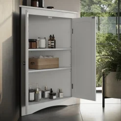 Eckschrank Bianco Weiß 56 x 80 cm mit 2 Türen Vicco