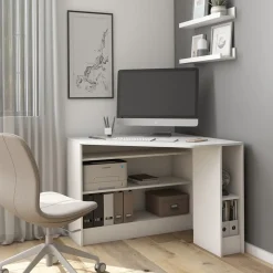 Eckschreibtisch Alvaro Weiß 94 x 94 cm Vicco