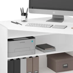 Eckschreibtisch Alvaro Weiß 94 x 94 cm Vicco