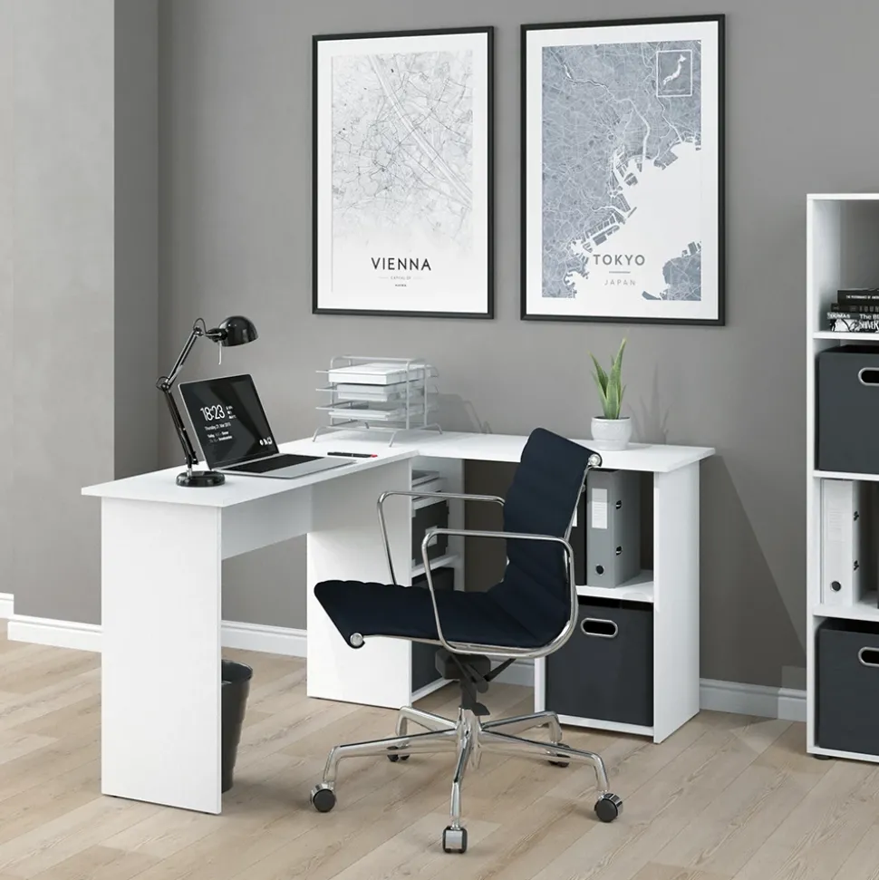 Eckschreibtisch Carlo Weiß 136 x 112 cm Vicco