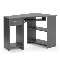 Eckschreibtisch Odin Anthrazit 83 x 76 cm Set mit PC-Schrank Vicco