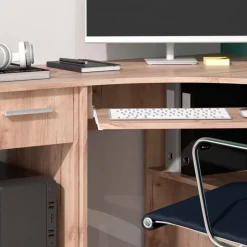 Eckschreibtisch Odin Sonoma 83 x 76 cm Set mit PC-Schrank Vicco