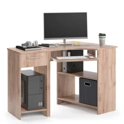 Eckschreibtisch Odin Sonoma 83 x 76 cm Set mit PC-Schrank Vicco