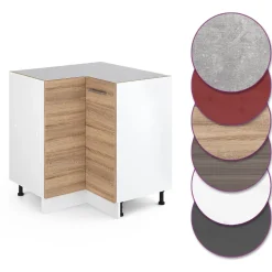 Eckunterschrank R-Line Sonoma 75.6 cm ohne Arbeitsplatte Vicco
